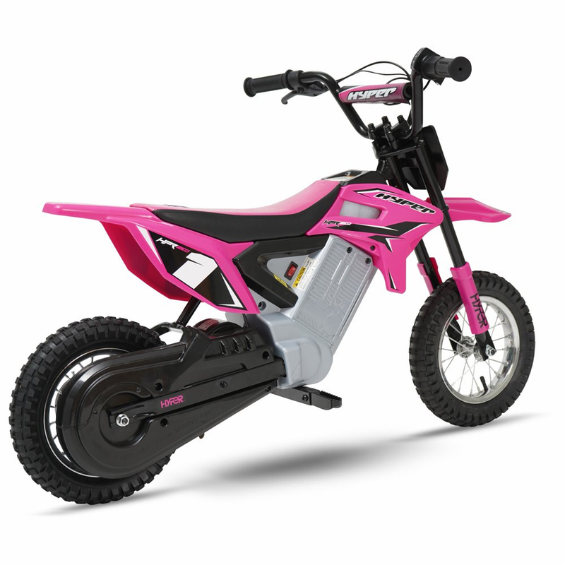 Electric Pink HPR 350 Dirt Bike: 24 Volt Motorcycle for Kids