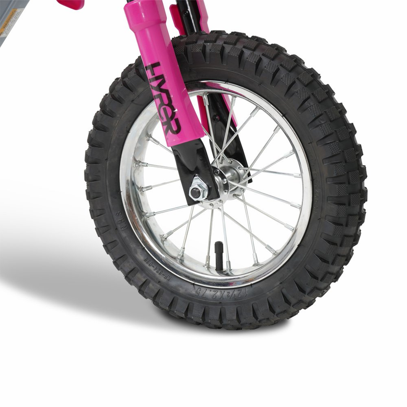 Electric Pink HPR 350 Dirt Bike: 24 Volt Motorcycle for Kids