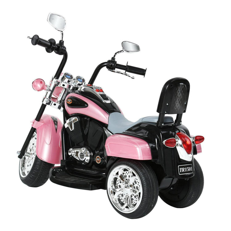 Electric Pink Motorcycle Ride-On Toy with MP3 Player - Suitable for Ages 2-4 Years - 6V 3-Wheel Design