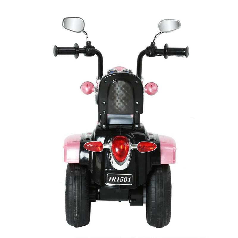 Electric Pink Motorcycle Ride-On Toy with MP3 Player - Suitable for Ages 2-4 Years - 6V 3-Wheel Design