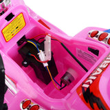 Electric Pink Ride-On Motorcycle for Kids - 3 Wheels, Battery Powered Toy Bike