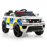Electric Police Car Ride-On for Kids with Remote Control and LED Siren