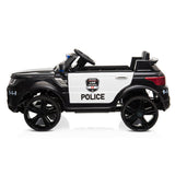 Electric Police Ride-On Car for Kids with 3 Speeds, Remote Control, and Alarm Light