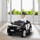 Electric Police Kids Ride-On SUV Truck with Lights and Remote Control - Perfect Gift for Little Officers