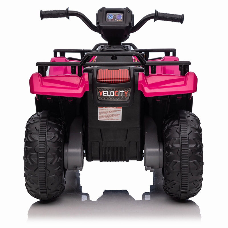 Electric Quad ATV Car for Kids 2-9 Years - 12V Battery Powered 4-Wheeler Truck