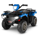 Electric Quad ATV Car for Kids with MP3 Music Player - 12V Battery Powered 4-Wheeler Truck