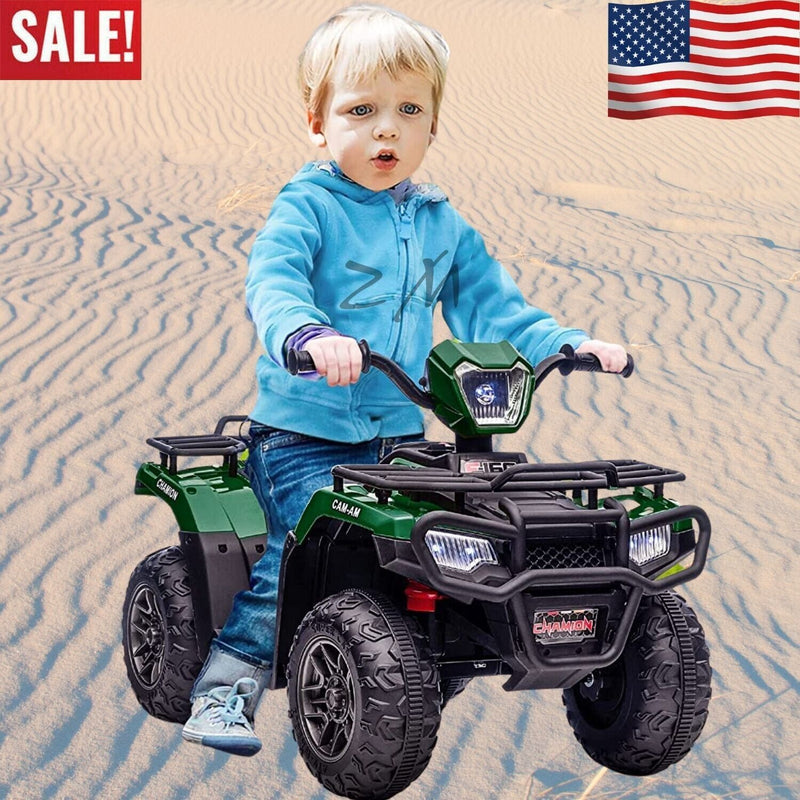 Electric Quad ATV for Kids 3-9 Years - 12V Battery Powered 4-Wheeler Truck