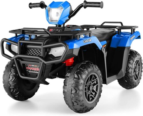 Electric Quad ATV for Kids with LED Lights and 12V Battery Power