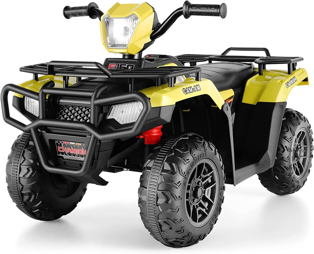 Electric Quad ATV for Kids with LED Lights and 12V Battery Power