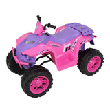 Electric Quad Car Toy for Kids with LED Headlights and Horn - 12V Ride-On ATV 4 Wheeler