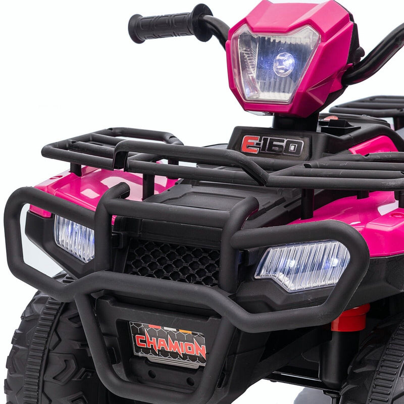 Electric Quad Ride-On Car for Kids with MP3 Music Player - 12V Battery Powered 4-Wheeler Truck
