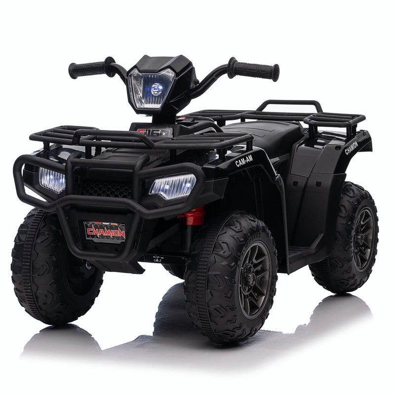 Electric Quad Ride-On Car for Kids with MP3 Music Player - 12V Battery Powered 4-Wheeler Truck
