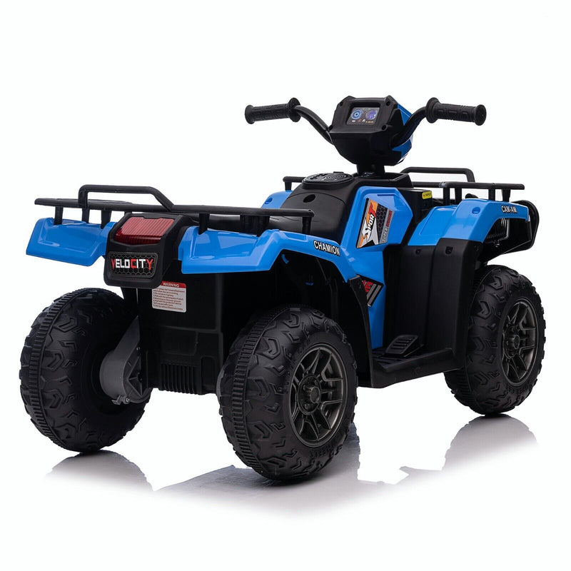 Electric Quad Ride-On Car for Kids with MP3 Music Player - 12V Battery Powered 4-Wheeler Truck