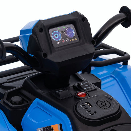 Electric Quad Ride-On Car for Kids with MP3 Music Player - 12V Battery Powered 4-Wheeler Truck