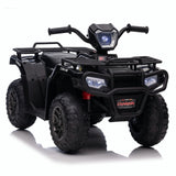 12V Battery Powered Kids Quad ATV Toy with LED Headlights