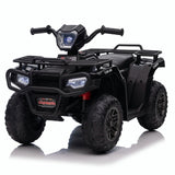 12V Battery Powered Kids Quad ATV Toy with LED Headlights