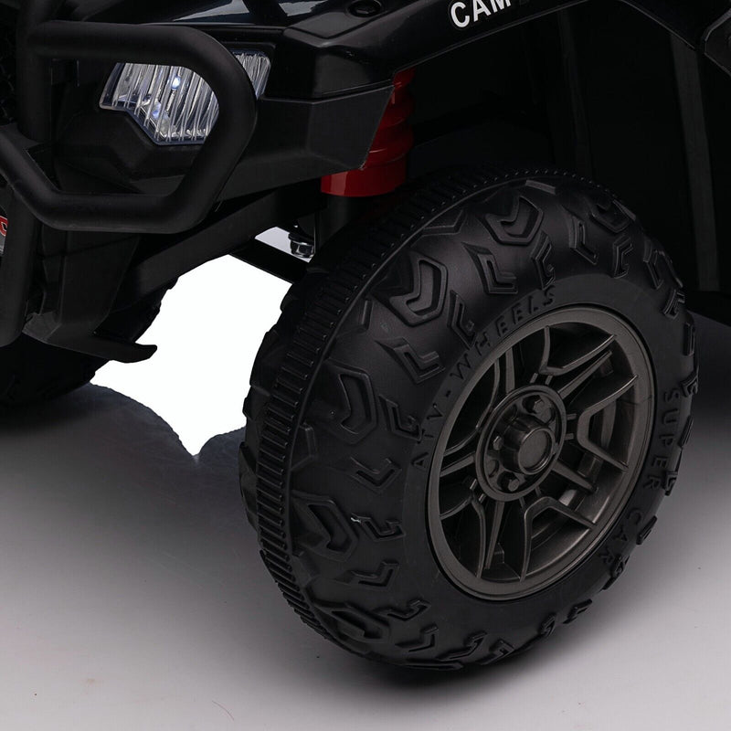 12V Battery Powered Kids Quad ATV Toy with LED Headlights