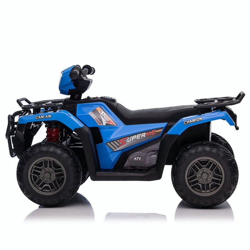 12V Battery Powered Kids Quad ATV Toy with LED Headlights