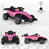 Electric Racing Truck for Kids with 2 Speeds, Remote Control, MP3 Player, and Lights - 12V
