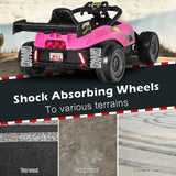 Electric Racing Truck for Kids with 2 Speeds, Remote Control, MP3 Player, and Lights - 12V