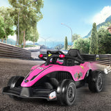 Electric Racing Truck for Kids with 2 Speeds, Remote Control, MP3 Player, and Lights - 12V