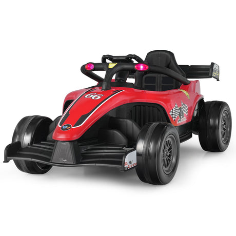 Electric Racing Truck for Kids with 2 Speeds, Remote Control, MP3 Player, and Lights - 12V
