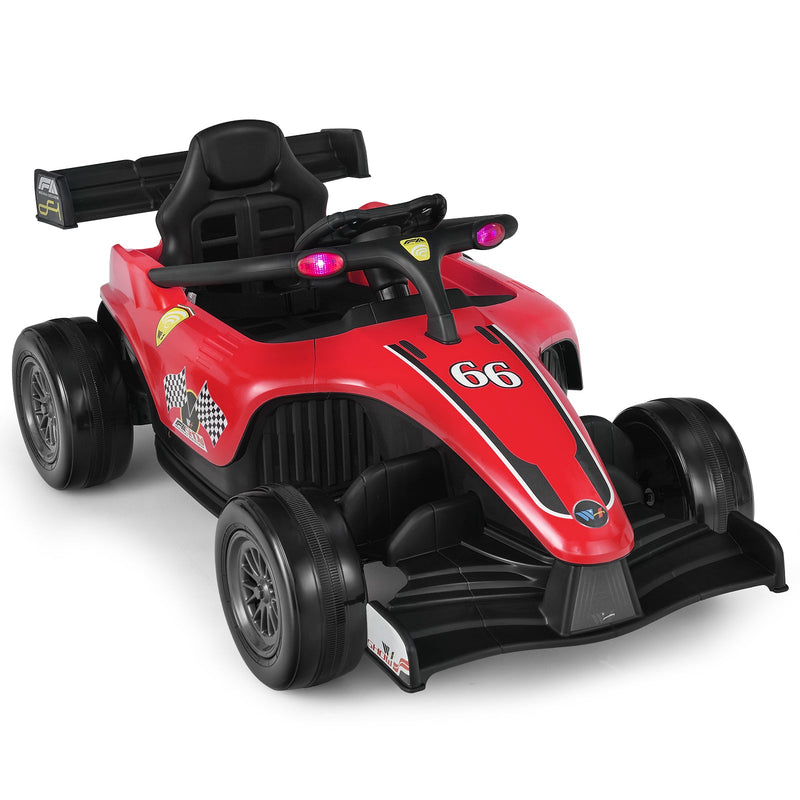 Electric Racing Truck for Kids with 2 Speeds, Remote Control, MP3 Player, and Lights - 12V