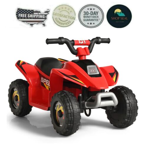 Electric Rechargeable Battery Quad ATV for Kids - 4-Wheeled Quad Bike for Children