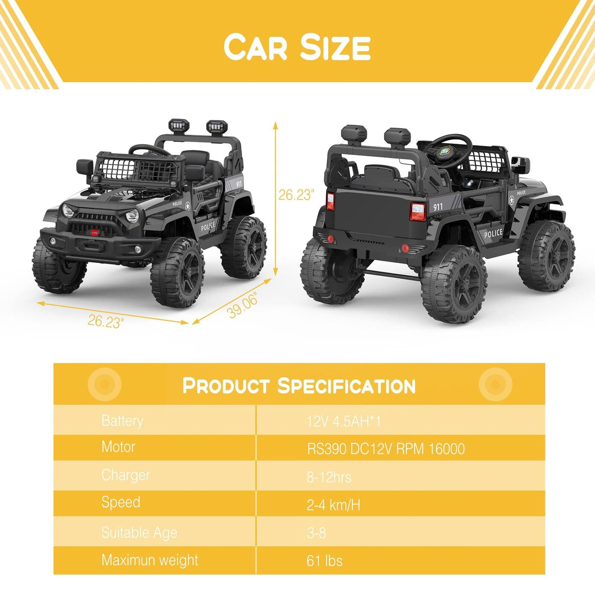 Electric Ride-On ATV for Kids Ages 3-8: The Perfect Quad Truck Car Experience!