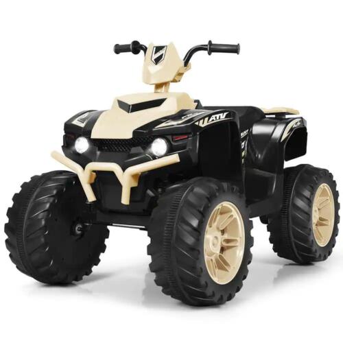 Electric Ride-On ATV Quad for Kids with LED Lights, Music, and Headlights