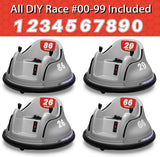 Electric Ride-On Bumper Car for Kids - 5 Vibrant Colors, Remote Control, and Lights Included