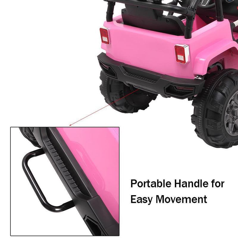Electric Ride-On Car for Girls with Remote Control - Perfect Xmas Gift in Pretty Pink Design