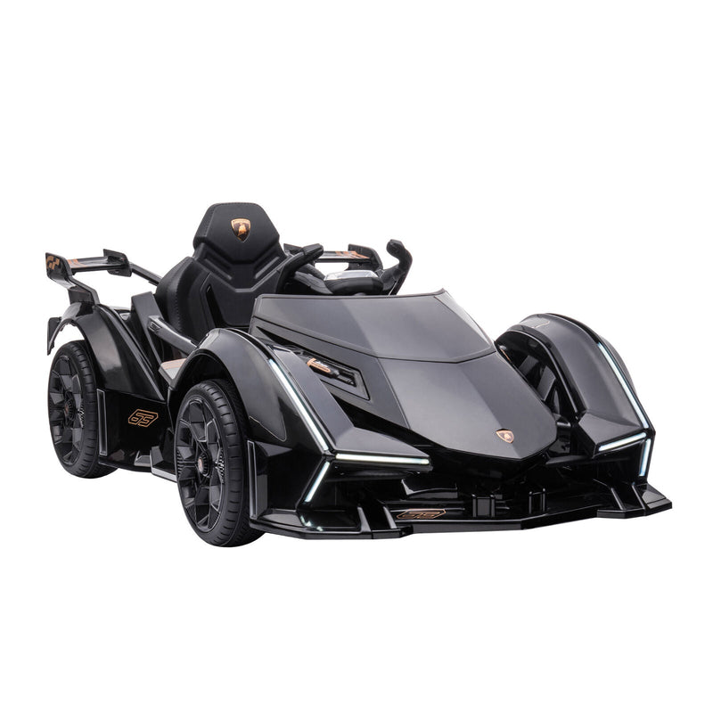 Electric Ride-on Car for Kids 3-6 Years with Remote Control and Suspension - Black