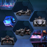 Electric Ride-on Car for Kids 3-6 Years with Remote Control and Suspension - Black