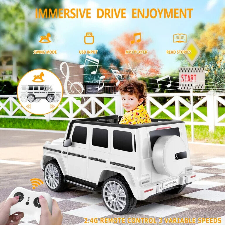 Electric Ride-On Car for Kids: Lamborghini & Mercedes Benz G500 Models