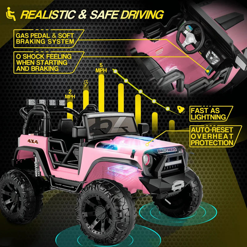 12V Electric Ride-On Car for Kids - Lamborghini & Mercedes Benz G500 Models