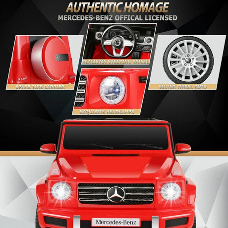 12V Electric Ride-On Car for Kids - Lamborghini & Mercedes Benz G500 Models