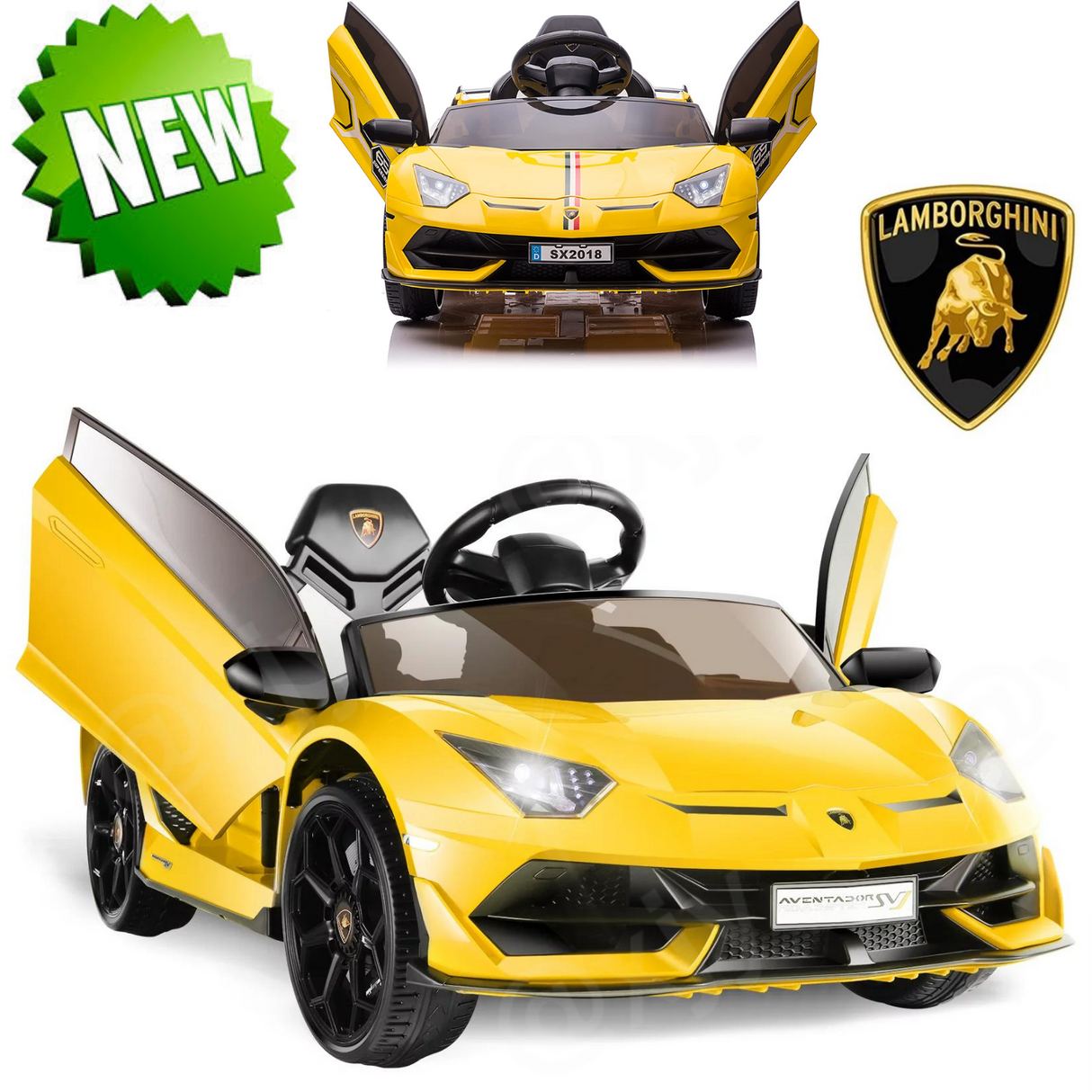 12V Electric Ride-On Car for Kids - Lamborghini & Mercedes Benz G500 Models