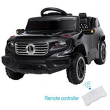 Electric Ride-On Car for Kids with 3 Speed Modes and Remote Control - Black