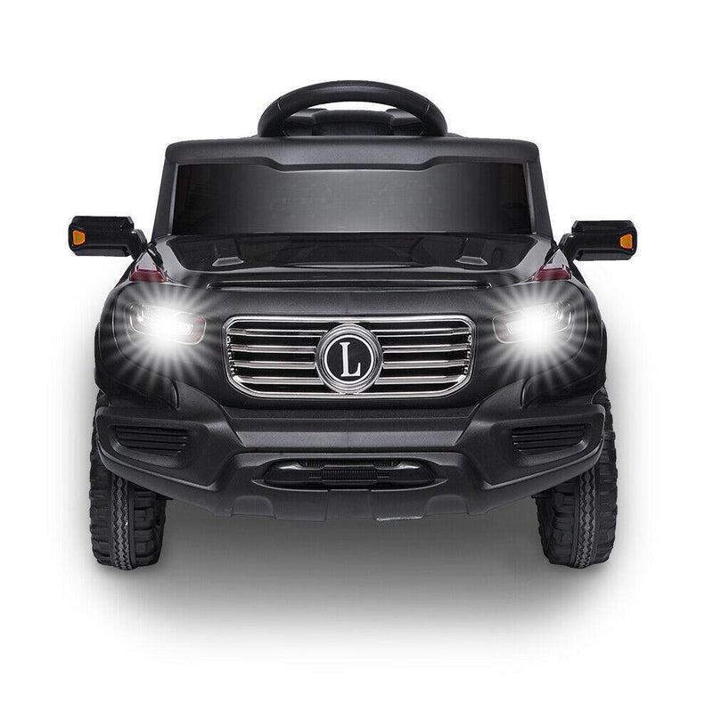 Electric Ride-On Car for Kids with 3 Speed Modes and Remote Control - Black