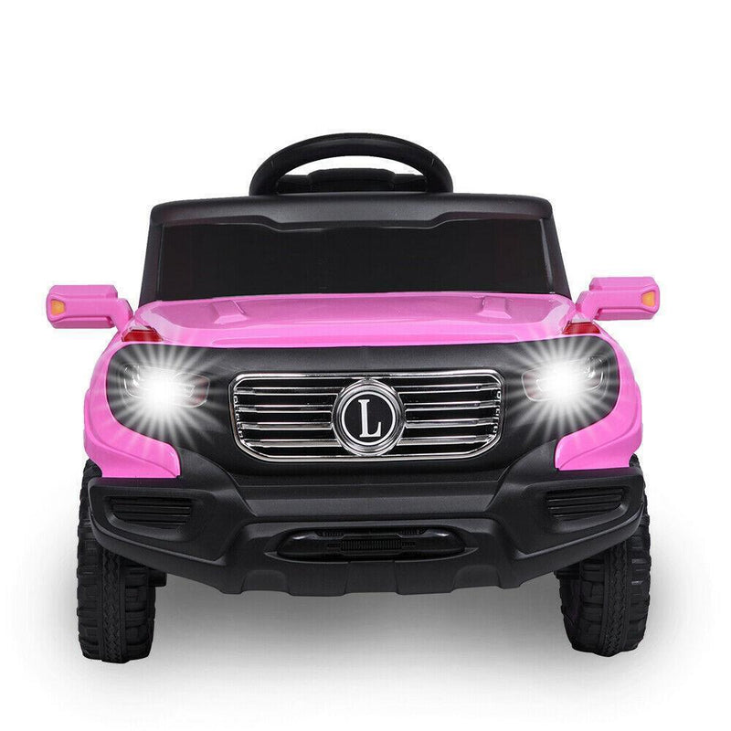 Electric Ride-On Car for Kids with 3 Speed Modes and Remote Control - Pink