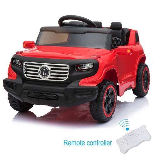 Electric Ride-On Car for Kids with 3 Speeds, Lights, Music, and Remote Control