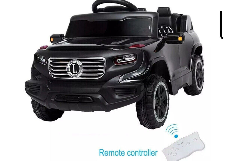 Electric Ride-On Car for Kids with 3 Speeds, Rechargeable Battery, Music, Lights, and Remote Control