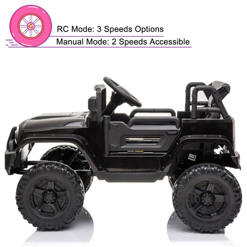 Electric Ride-On Car for Kids with Dual Drive and Remote Control