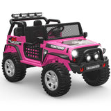 12V Electric Jeep Toy Car for Kids with LED Lights, MP3 Player, and Remote Control - Perfect Gift for Boys and Girls