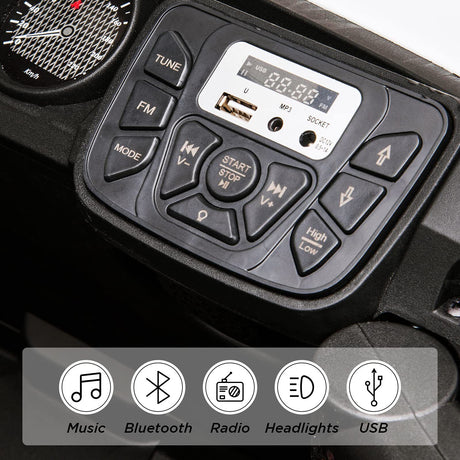 Electric Ride-On Car for Kids with LED Lights, Music, and Remote Control - Perfect Gift for Little Drivers!