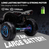 Electric Ride-On Car for Kids with LED Lights, Music, and Wide Seat - Perfect Gift for Playtime Fun!