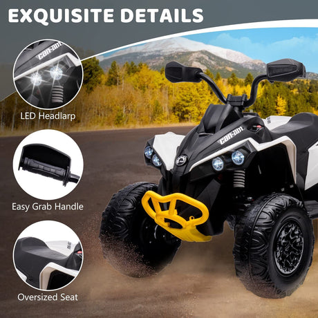 Electric Ride-On Car for Kids with LED Lights, Music, and Wide Seat - Perfect Gift for Playtime Fun!