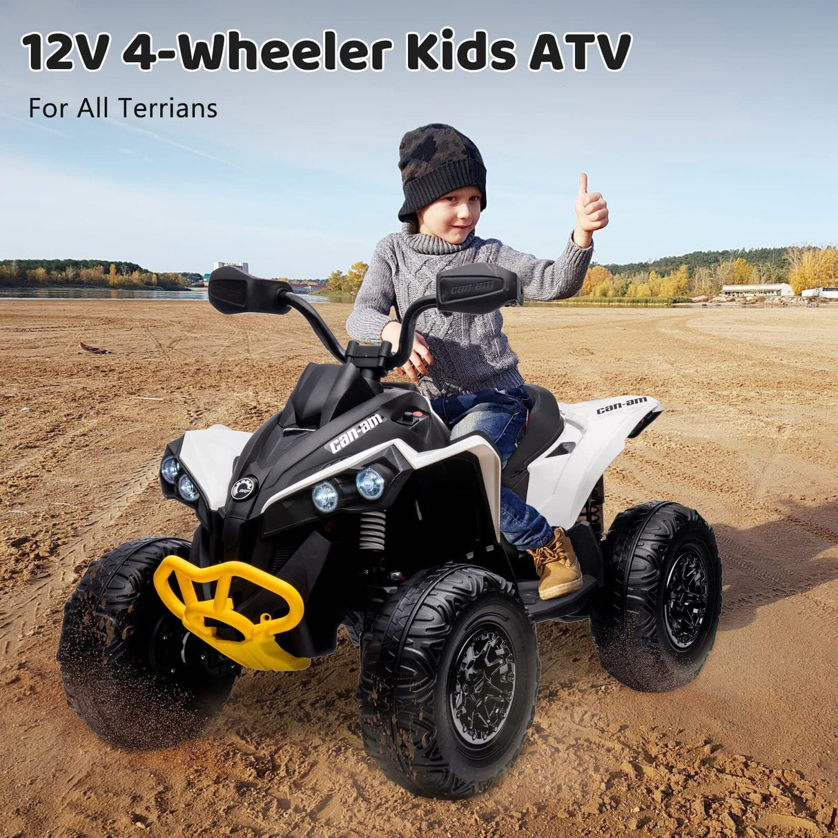 Electric Ride-On Car for Kids with LED Lights, Music, and Wide Seat - Perfect Gift for Playtime Fun!