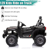 Electric Ride-On Car for Kids with MP3, LED Lights, Remote Control, and Adjustable Seat Belt
